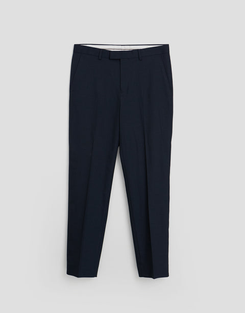 Threadbare Tailored Fit Suit Trousers in Navy - flat lay
