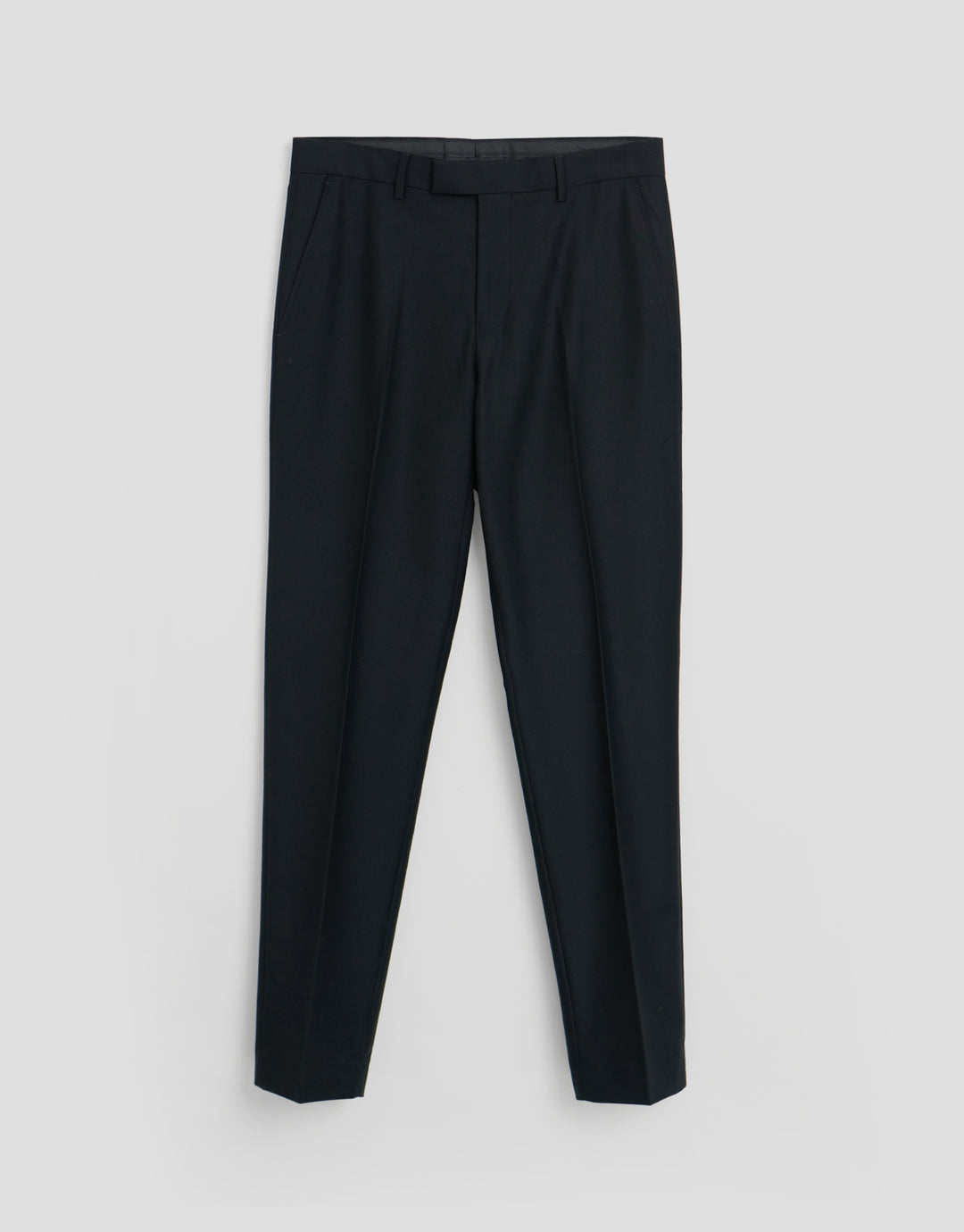 Threadbare Slim Fit Suit Trousers in Black - flat lay