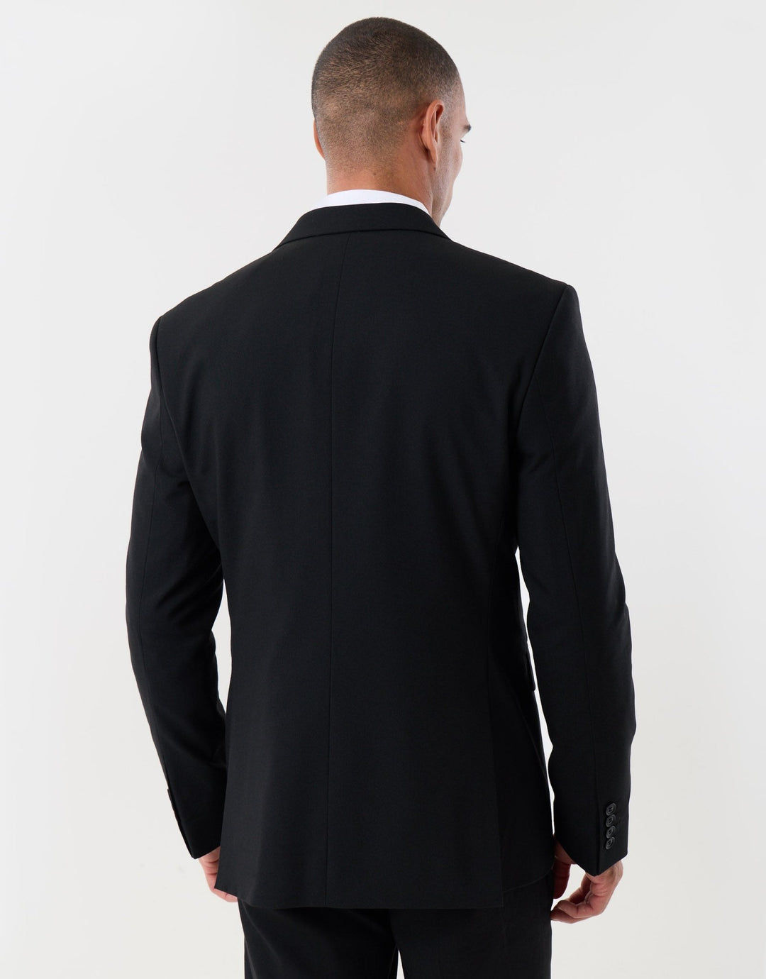Tailored Fit Single Breasted Blazer in Black