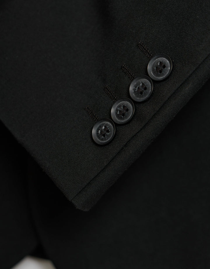 Tailored Fit Single Breasted Blazer in Black