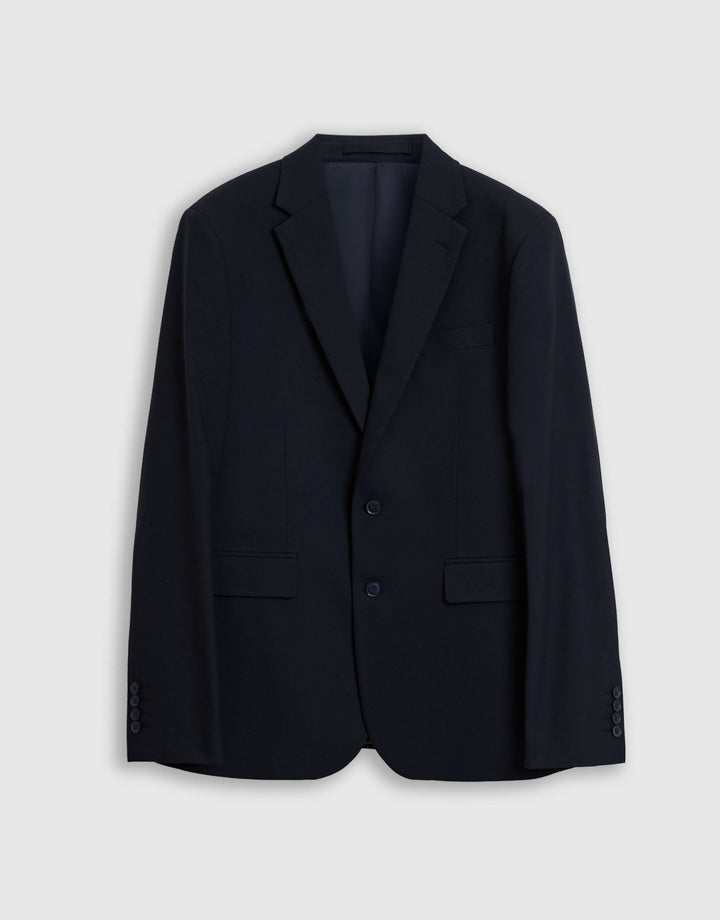 Tailored Fit Single Breasted Blazer in Navy
