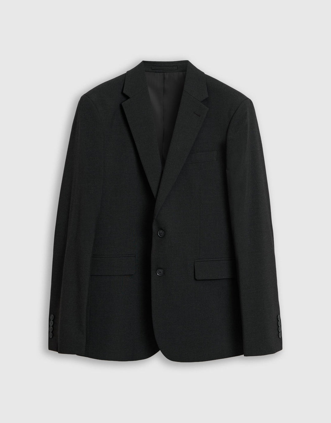 Tailored Fit Single Breasted Blazer in Charcoal