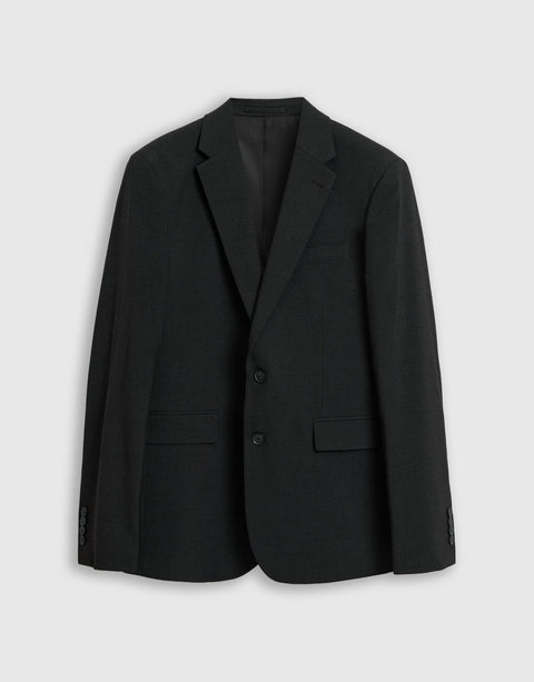 Threadbare Tailored Fit Single Breasted Blazer in Charcoal - flat lay