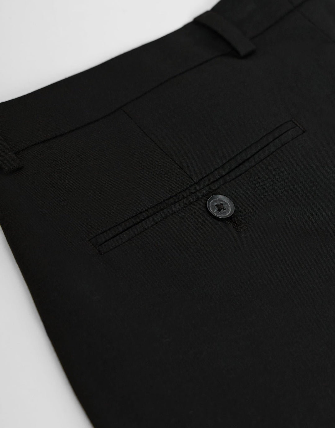 Tailored Fit Suit Trousers in Black