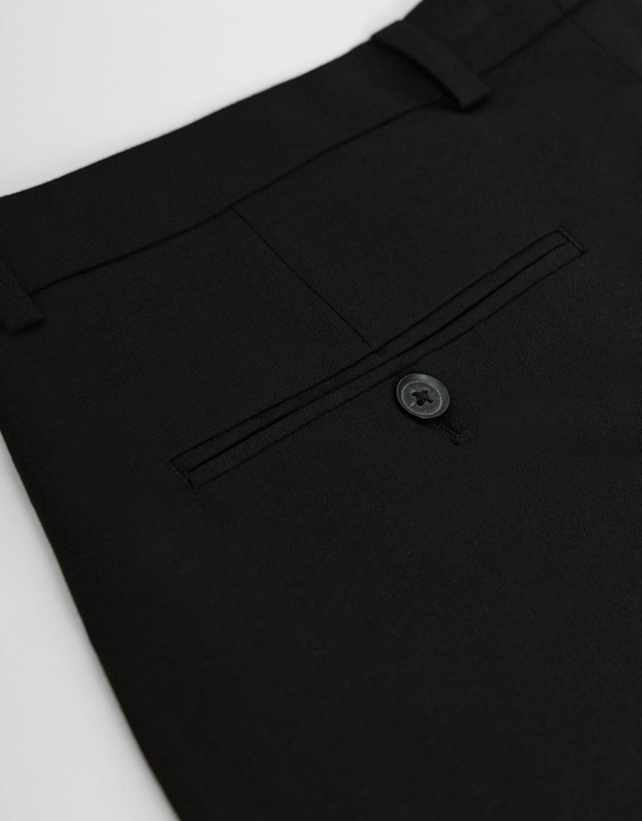 Tailored Fit Suit Trousers in Black