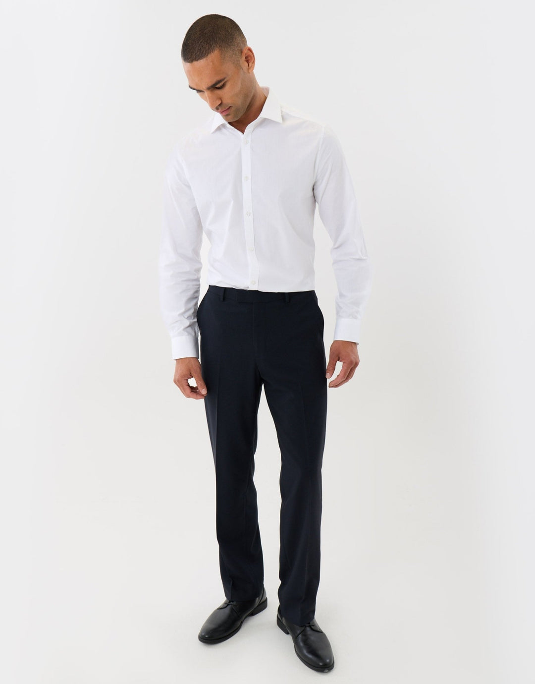 Tailored Fit Suit Trousers in Navy