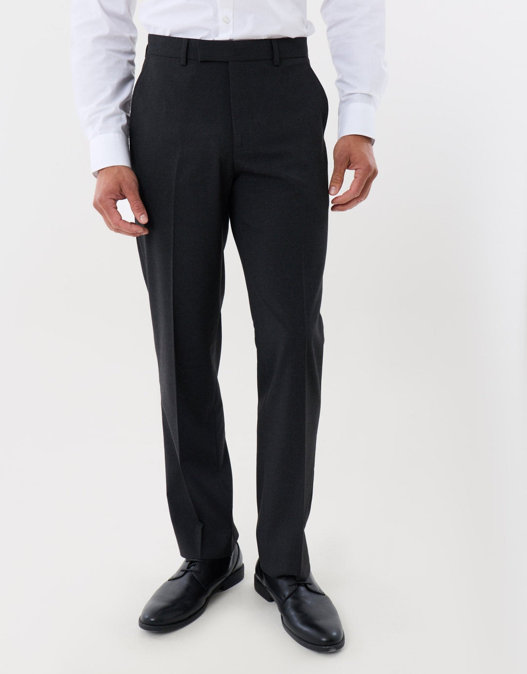 Tailored Fit Suit Trousers in Charcoal