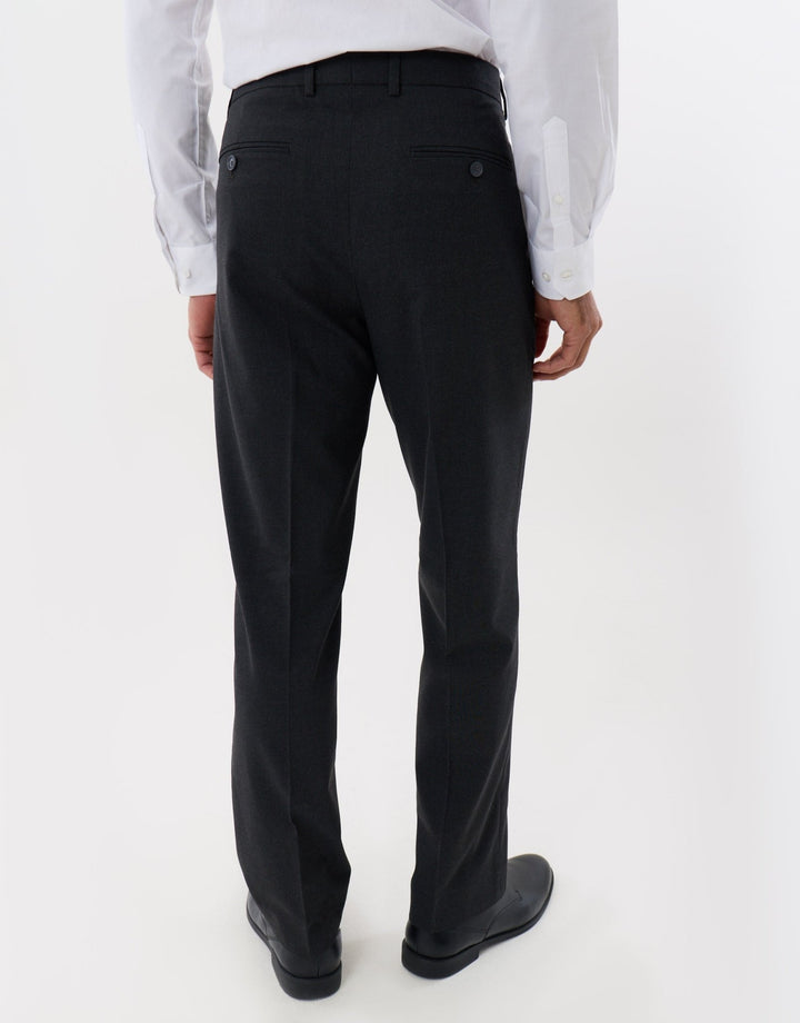 Tailored Fit Suit Trousers in Charcoal