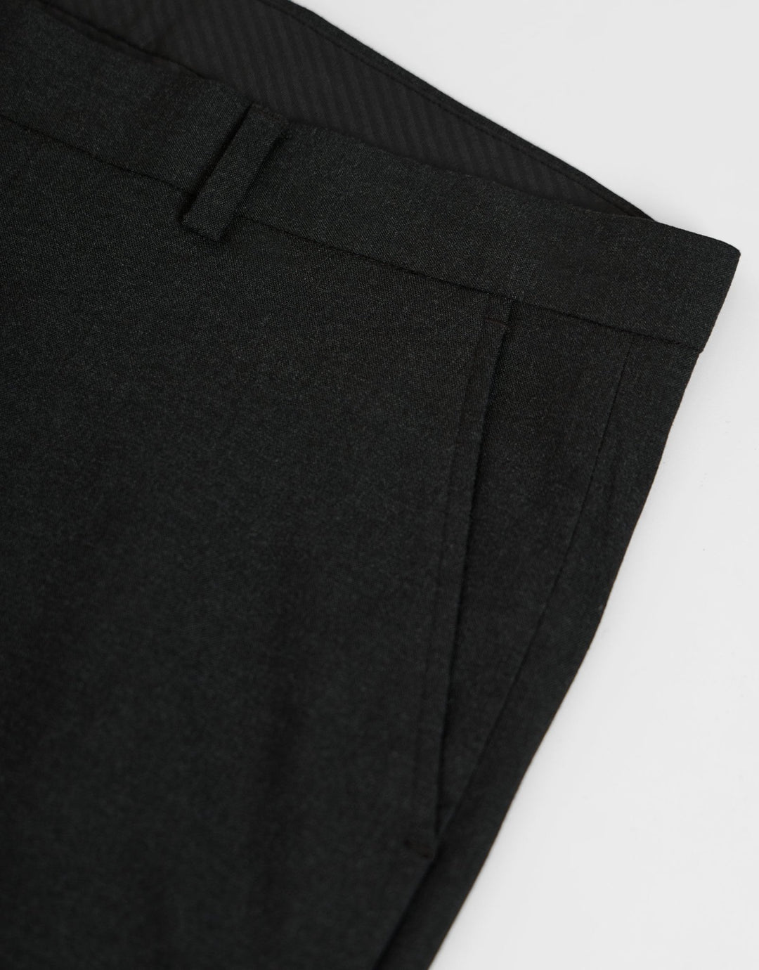 Tailored Fit Suit Trousers in Charcoal