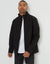 Stretch Funnel Neck Lightweight Jacket in Black