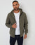 Stretch Hooded Lightweight Jacket in Khaki Green