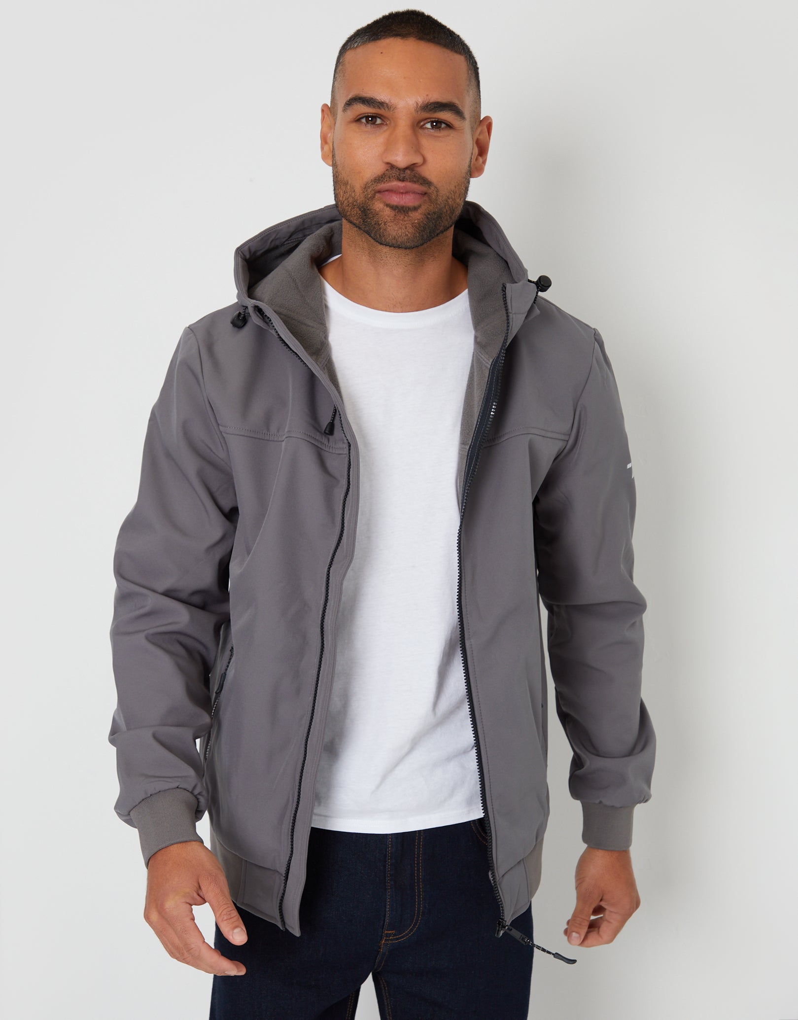 slate gray jacket