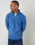 Cobalt Blue Quarter Zip Microfleece Sweatshirt