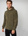 Khaki Green Microfleece Overhead Hoodie