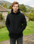 Black Microfleece Overhead Hoodie