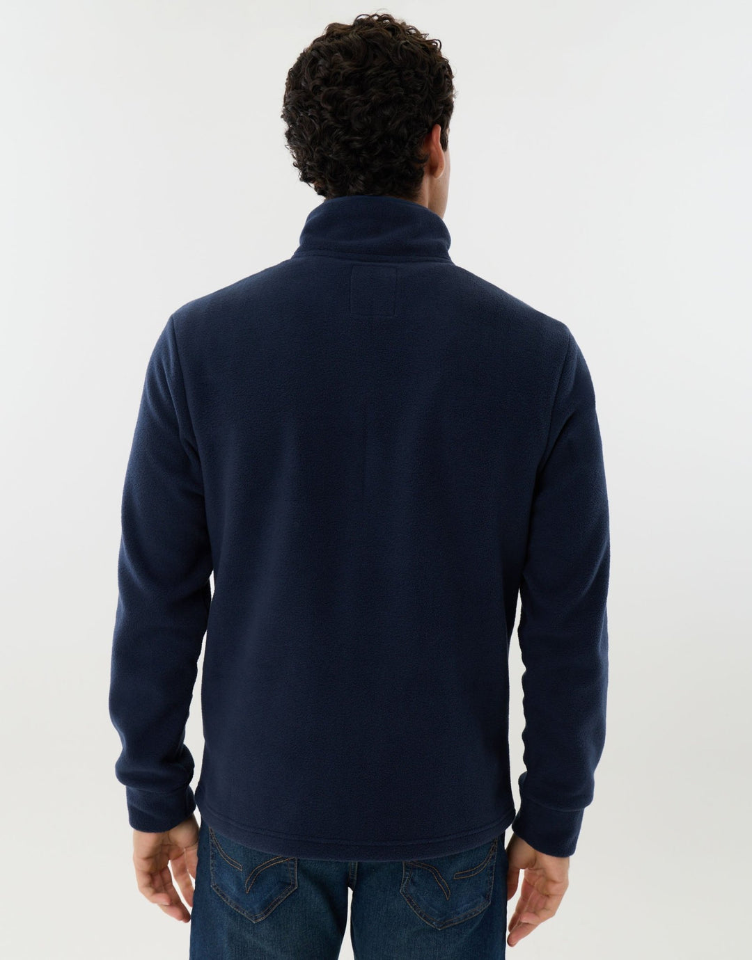 Onion Quilted Quarter Zip Fleece in Navy