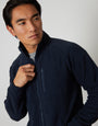 Navy Technical Zip Up Fleece