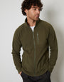 Khaki Green Technical Zip Up Fleece