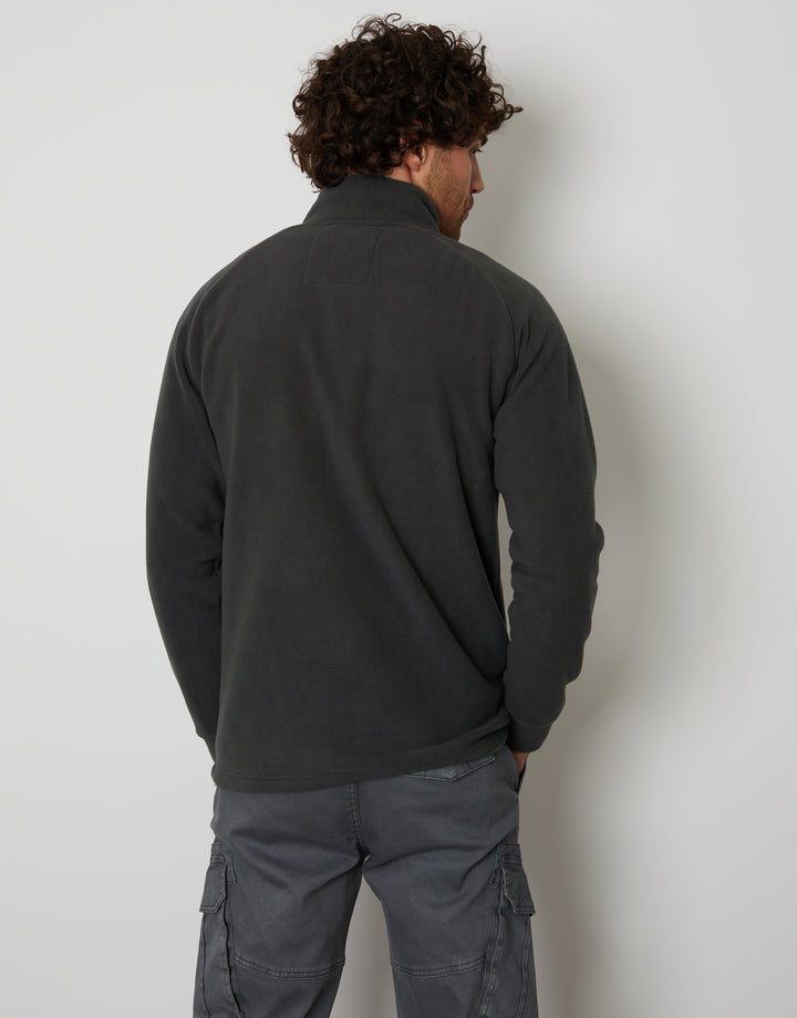 Charcoal Grey Technical Zip Up Fleece