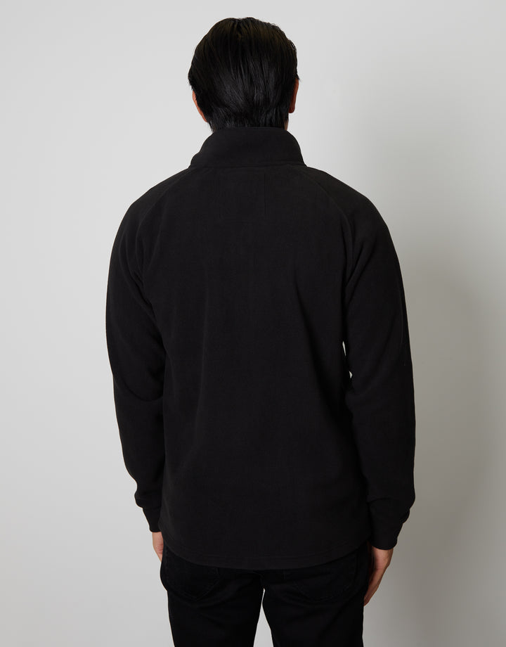 Black Technical Zip Up Fleece
