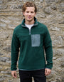Forest Green Microfleece Quarter Zip Sweatshirt