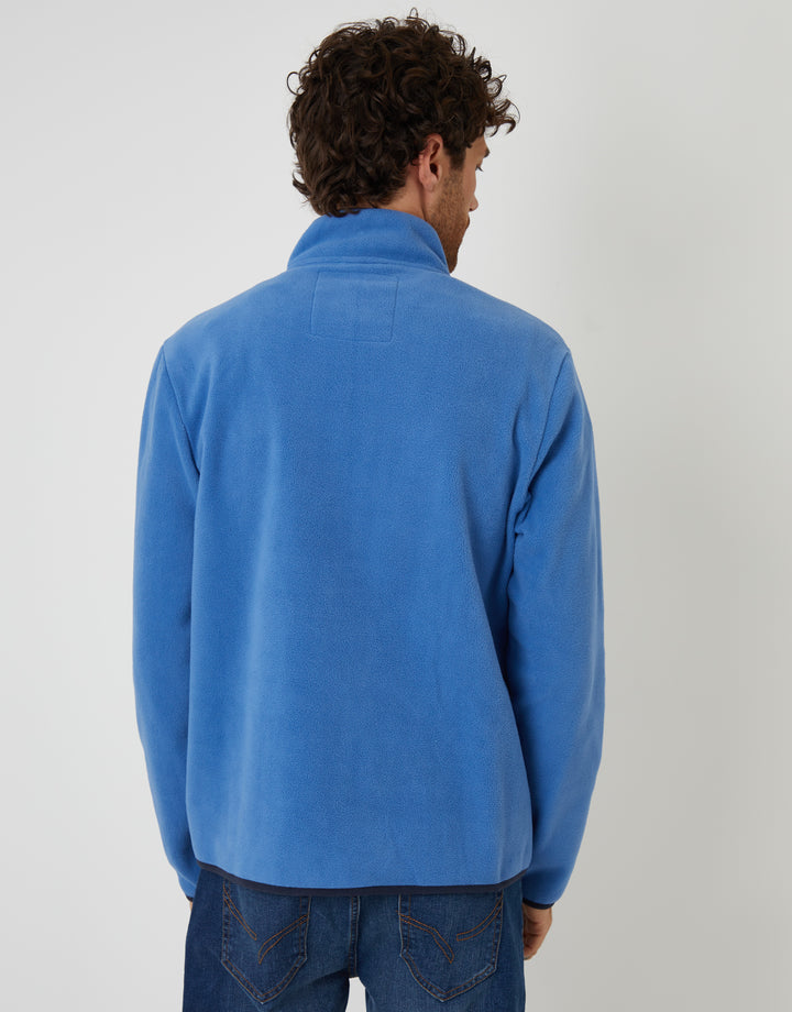 Cobalt Blue Microfleece Quarter Zip Sweatshirt
