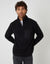 Black Microfleece Quarter Zip Sweatshirt