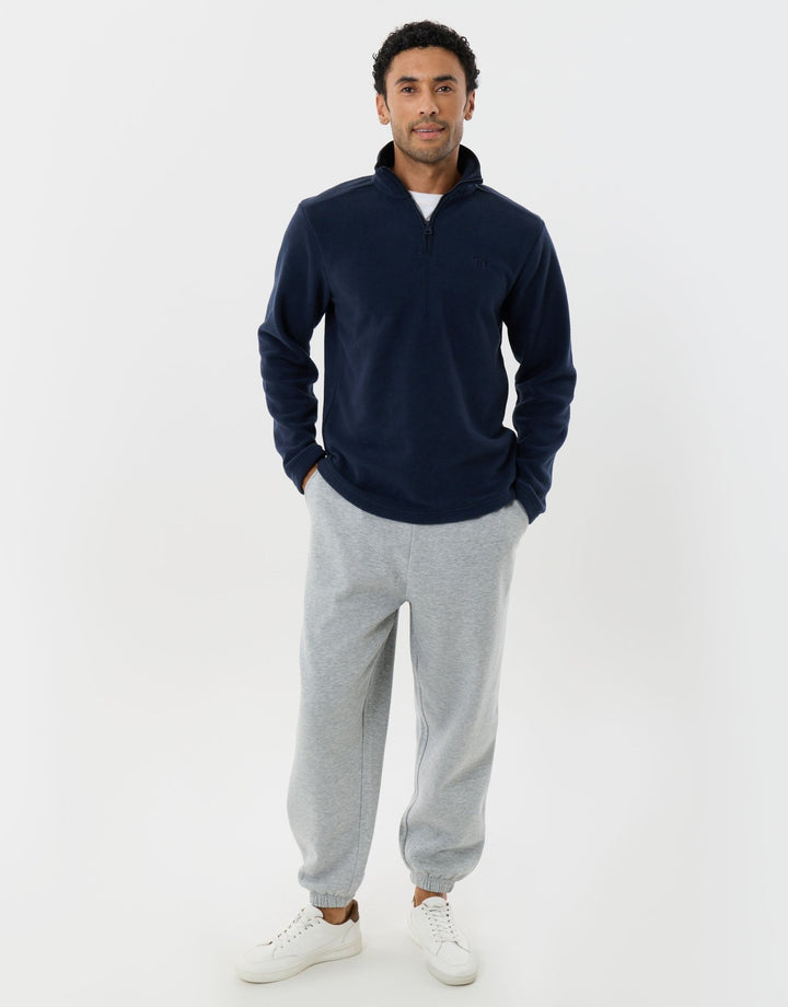 Quarter Zip Fitness Fleece in Navy