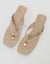 Toe Post Kitten Heels in Ecru