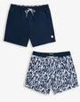 Navy Mix Swim Shorts (2 Pack)