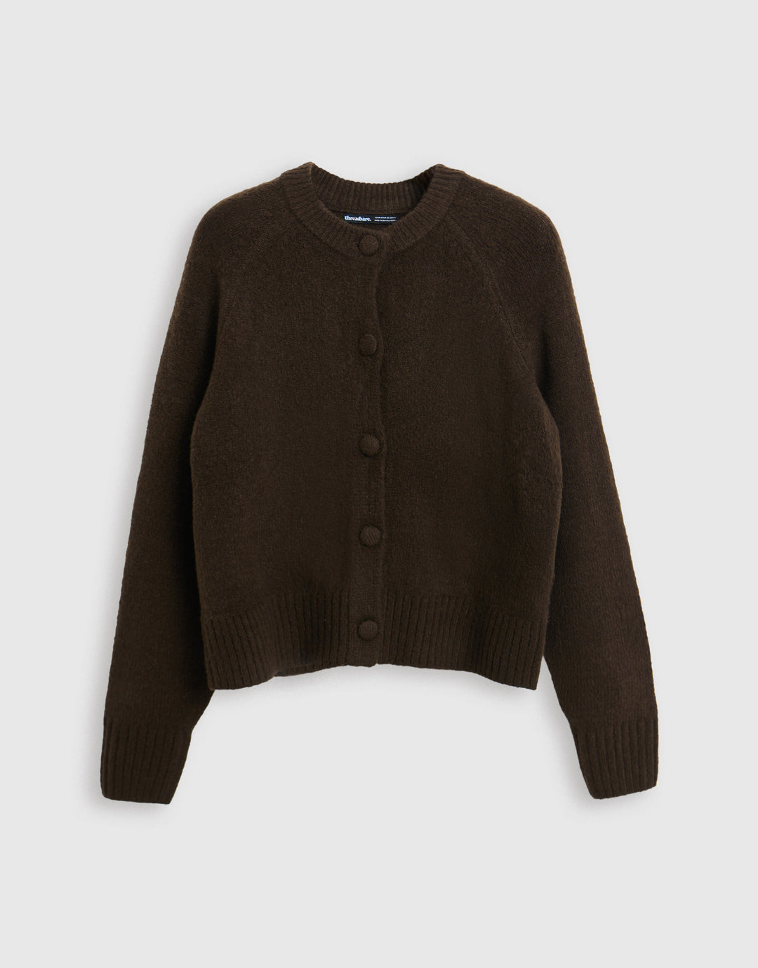 The Relaxed Knitted Cardigan in Brown