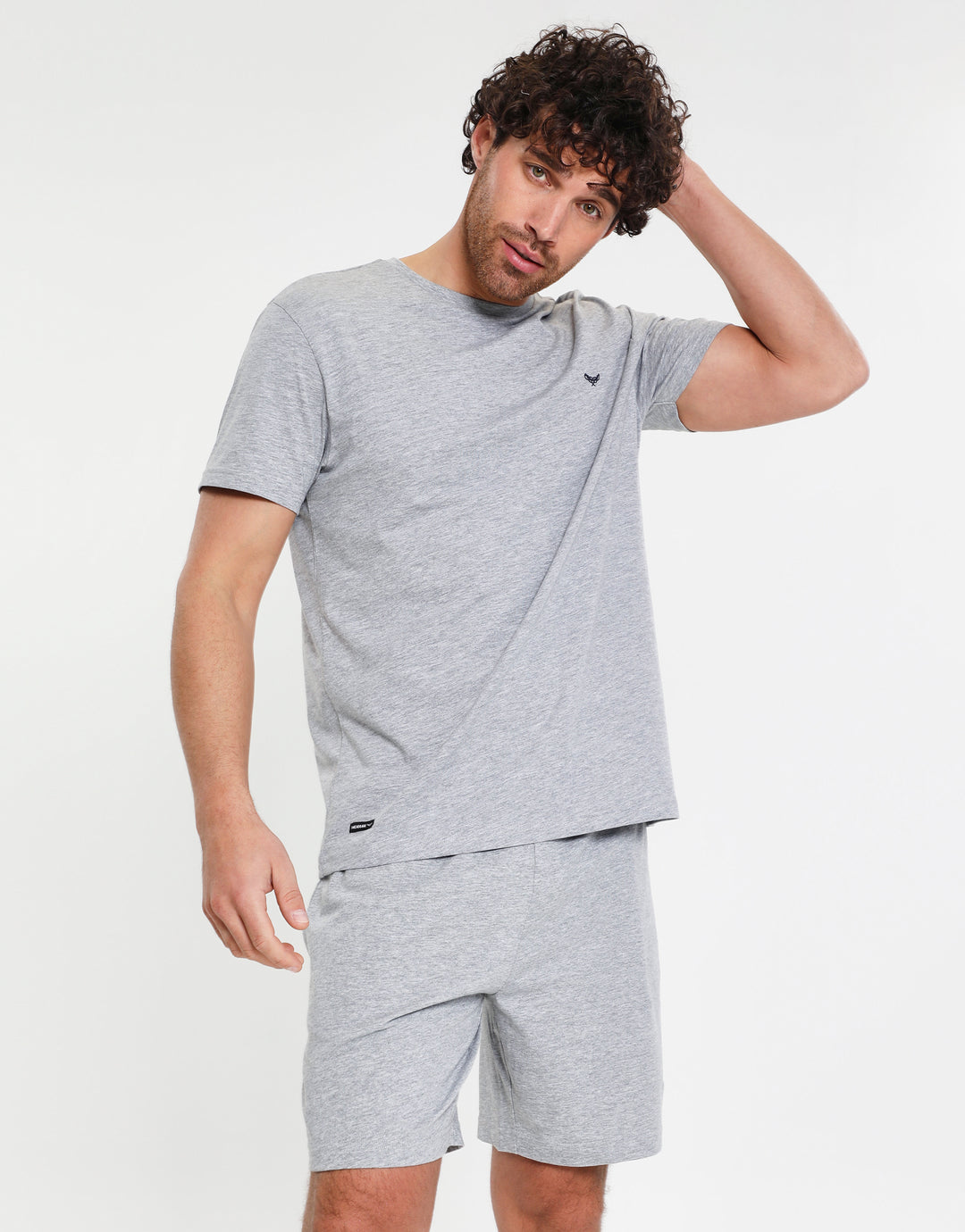 Navy & Grey Marl Two-Piece Loungewear Set (4-Piece Set) (2 Pack)