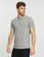 Grey Two Tone Pique Classic Polo Shirt