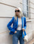 Blue Buttoned Tailored Blazer