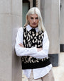 Black Leopard Print Knitted Vest