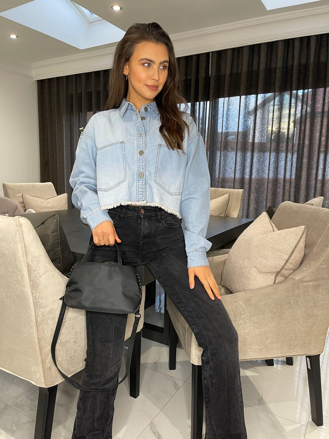 Light Blue Denim Shacket