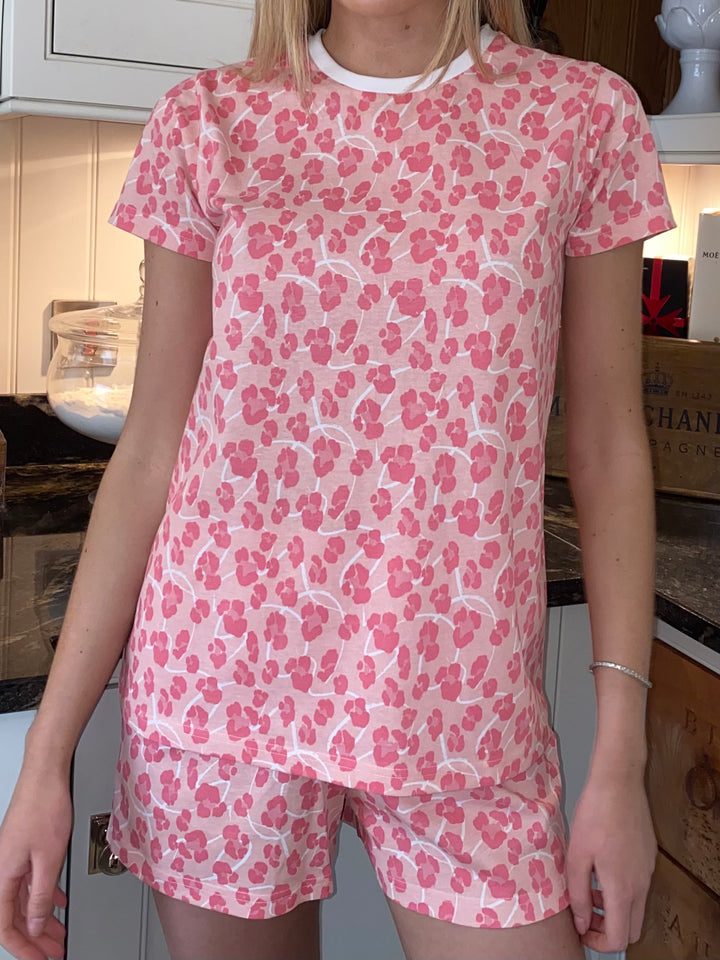Pink Animal Print Pyjamas (2-Piece Set)