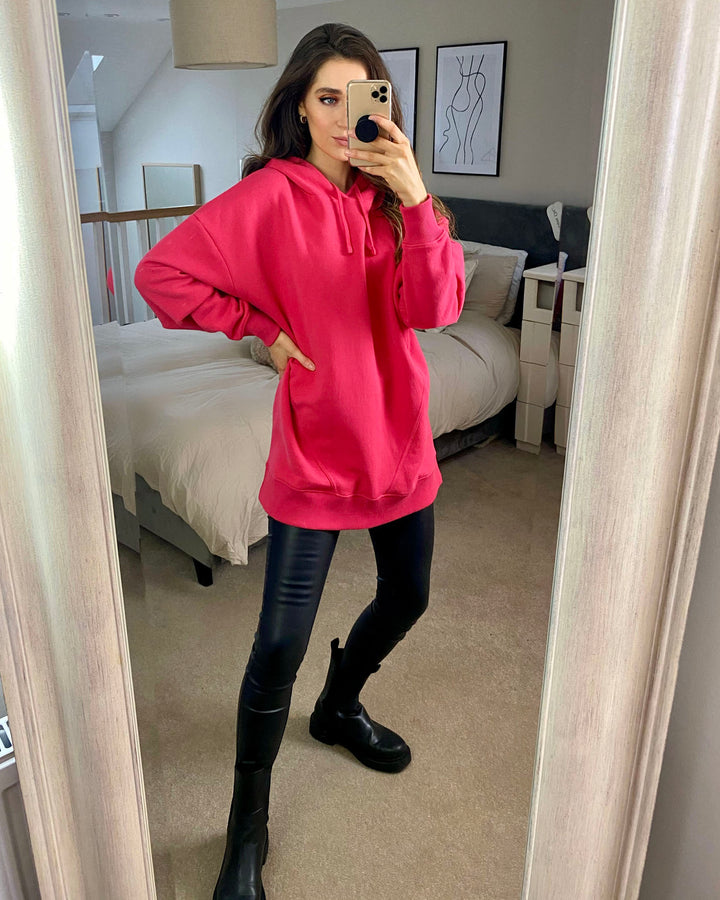 Pink Oversized Hoodie