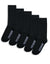 Black Classic Socks (5 Pack)