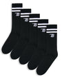 Black Fitness Socks (5 Pack)