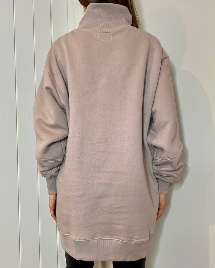 Brown Oversized Sweat Dress