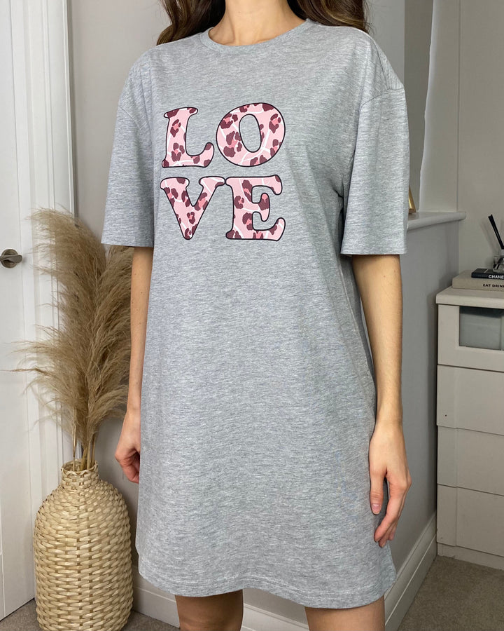 Grey T-Shirt Dress