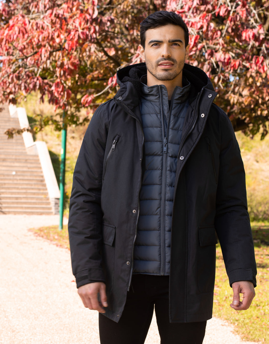 Black 3-in-1 Jacket