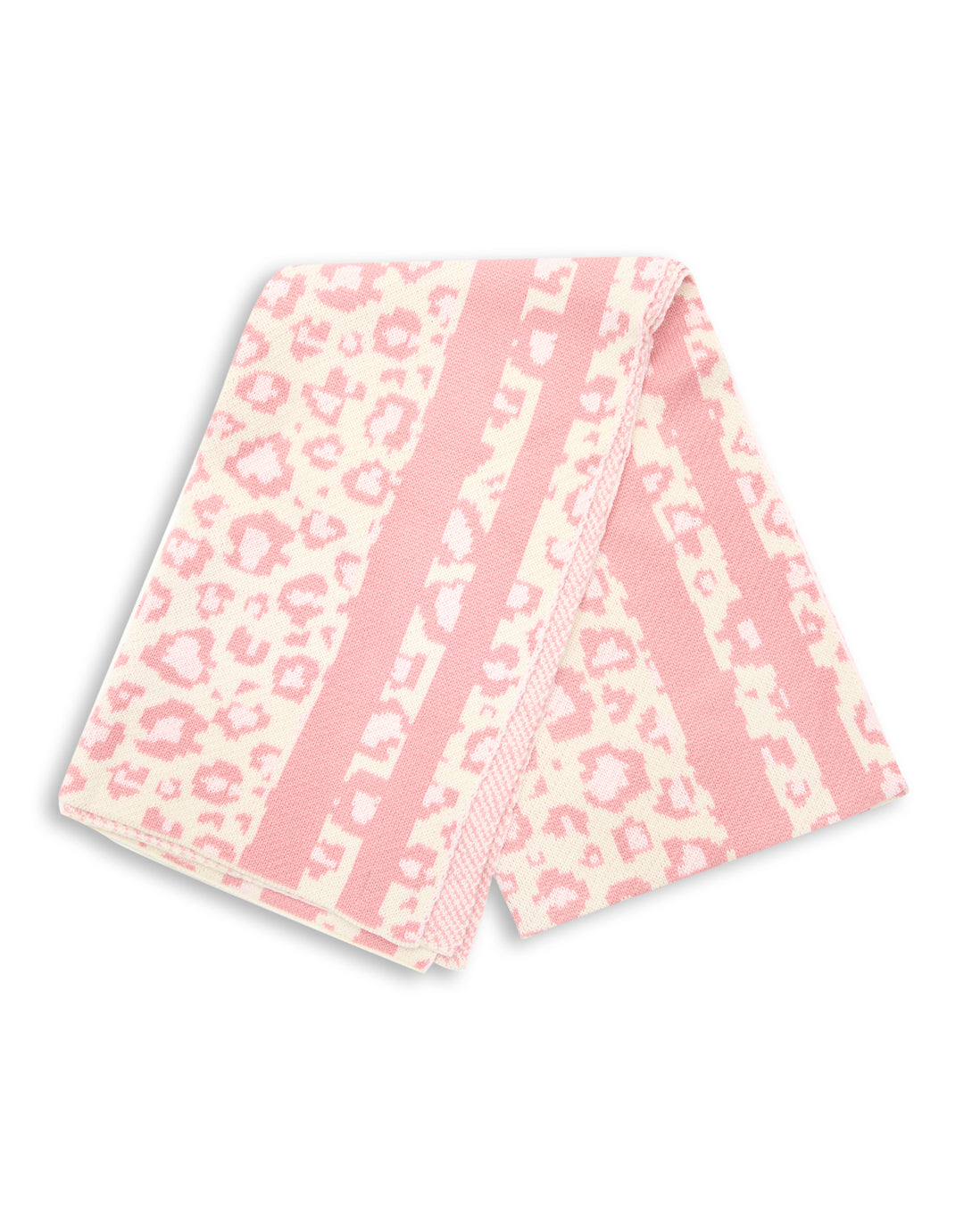 Pink Leopard Print Blanket Scarf