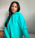 Hoodie in Teal Green