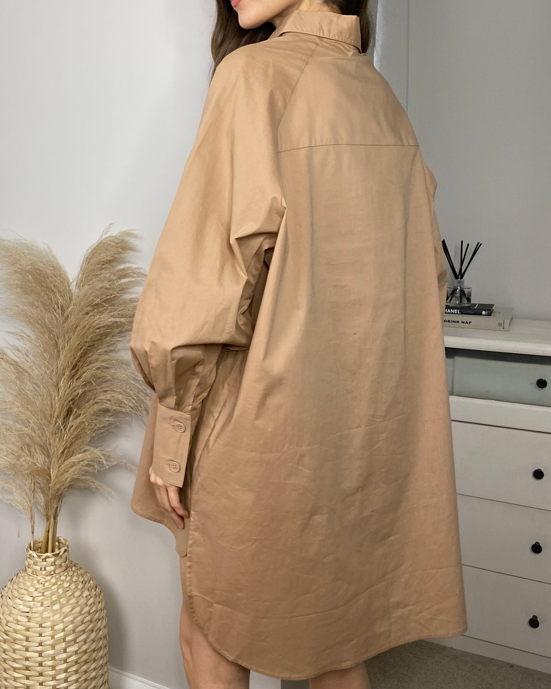 Taupe Shirt Dress