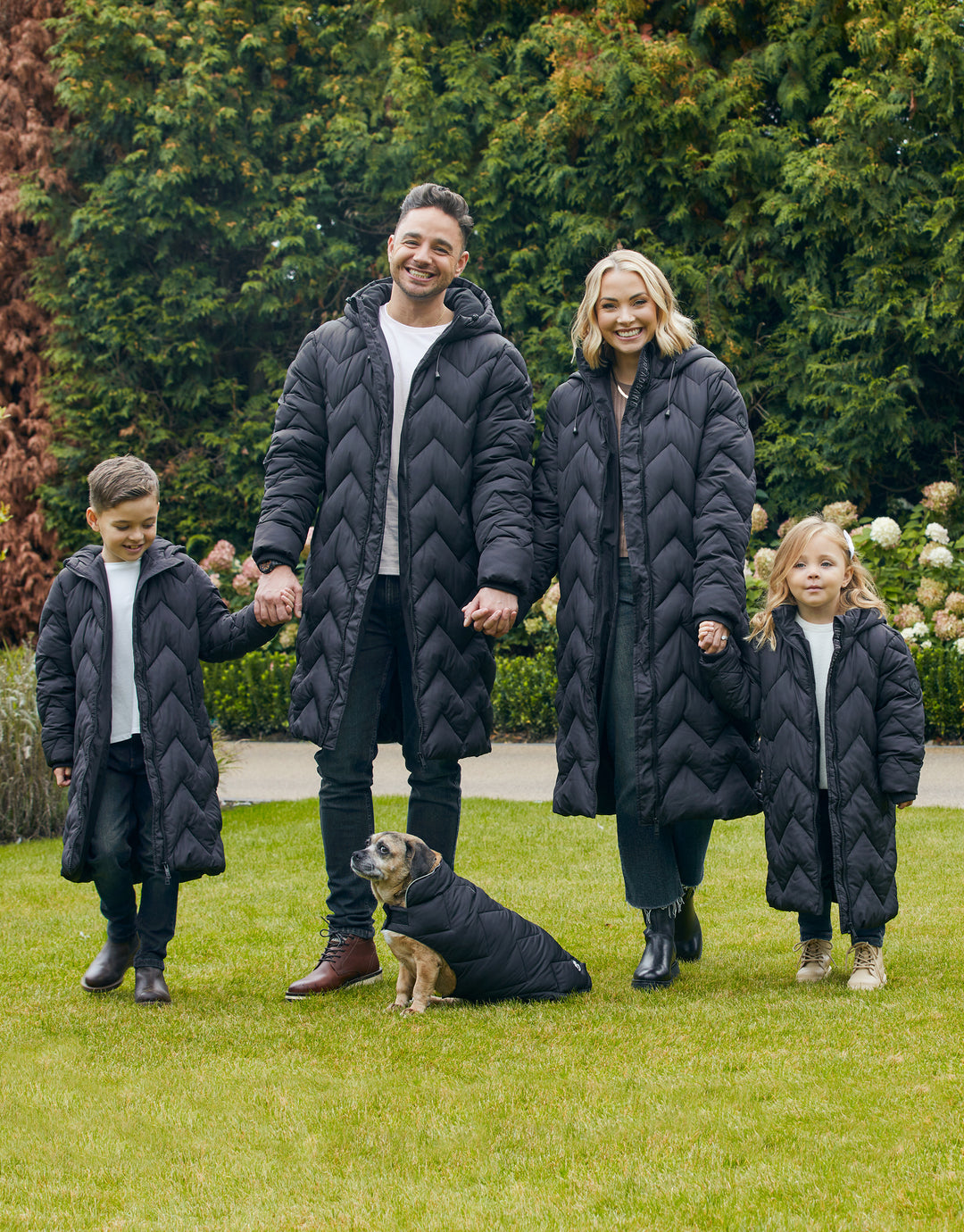 Black Longline Puffer Jacket