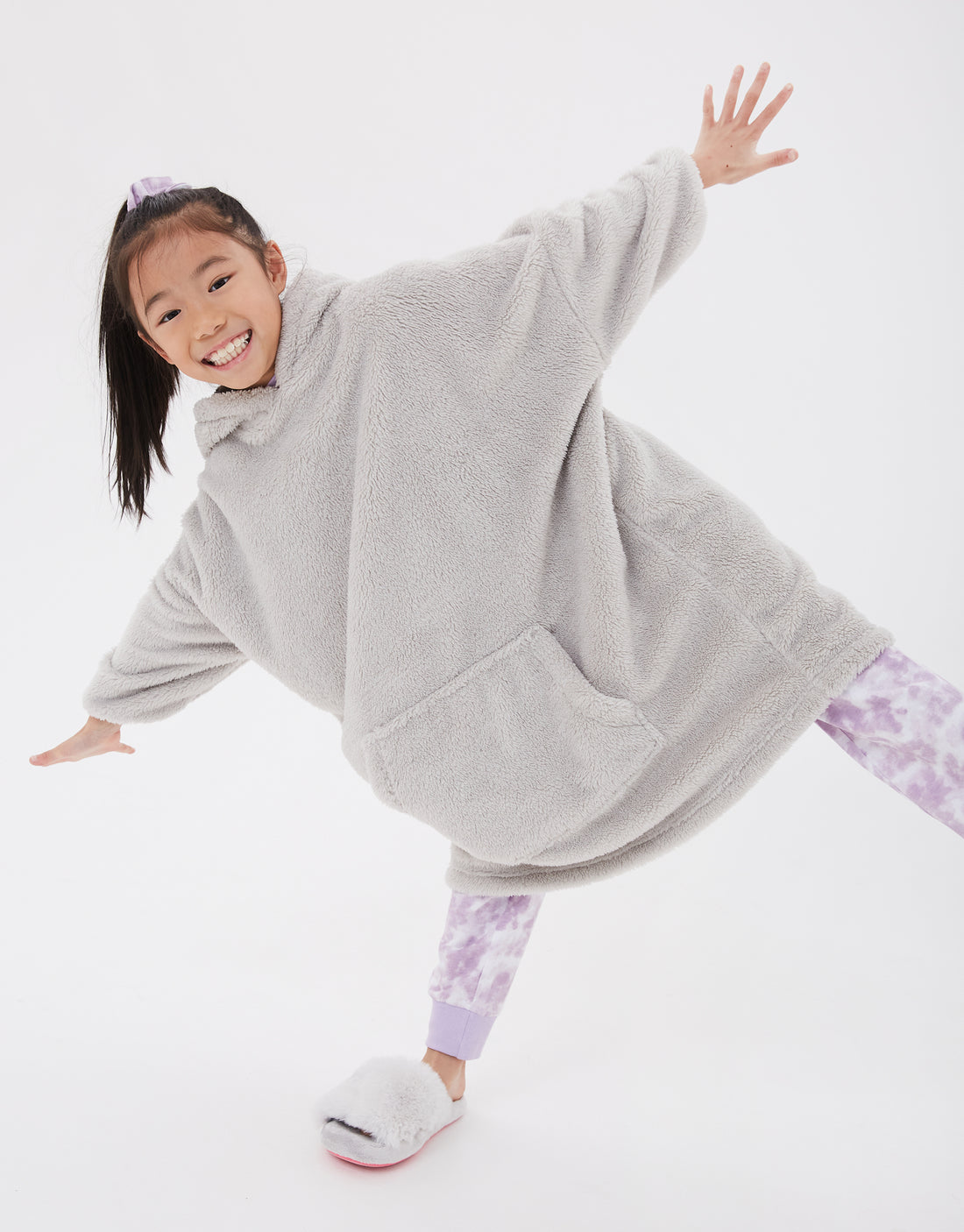 Girls longline clearance hoodie