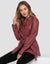 Burgundy PU Leather Jacket