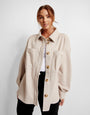 Beige Oversized Shacket